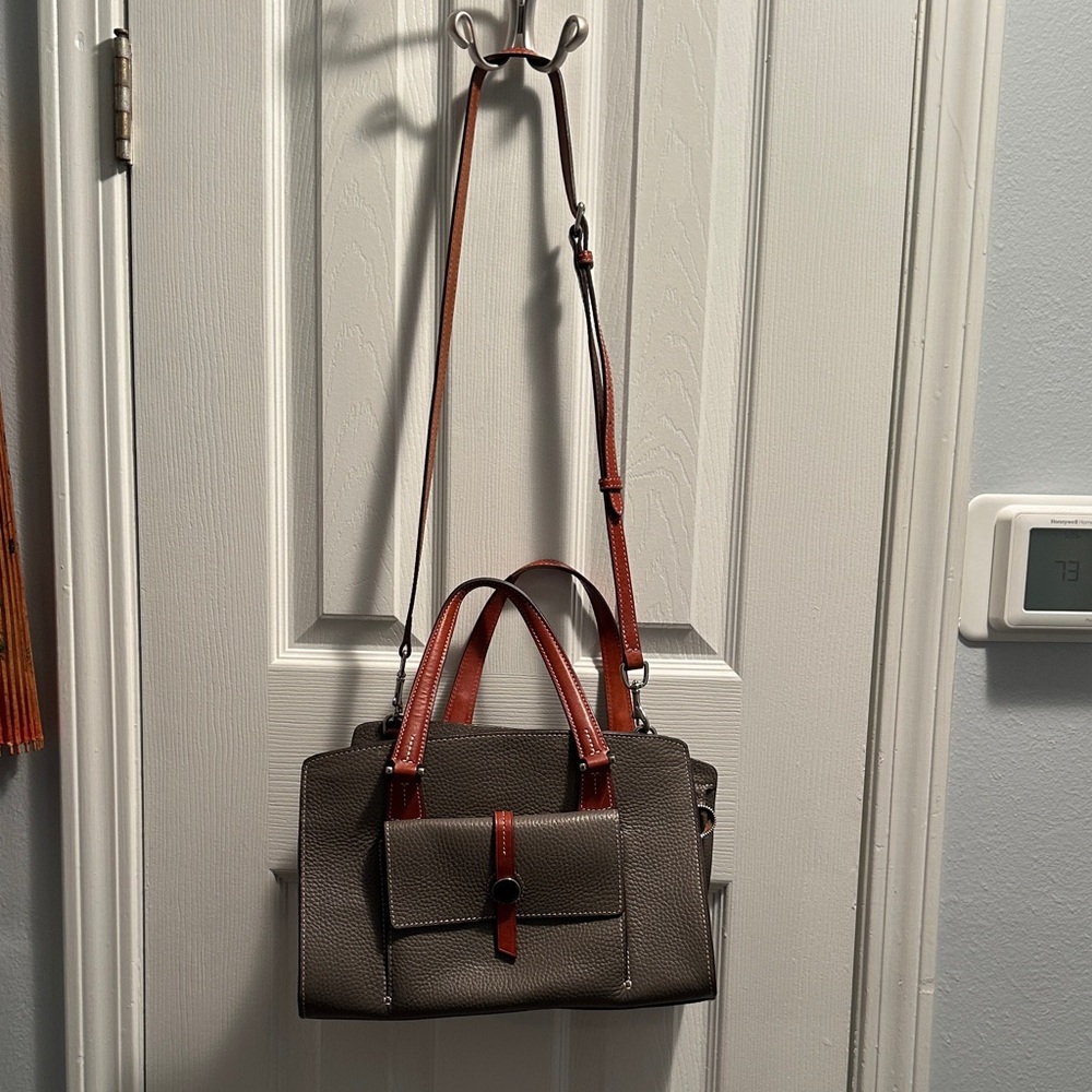 Dooney & Bourke Brown and Red Satchel